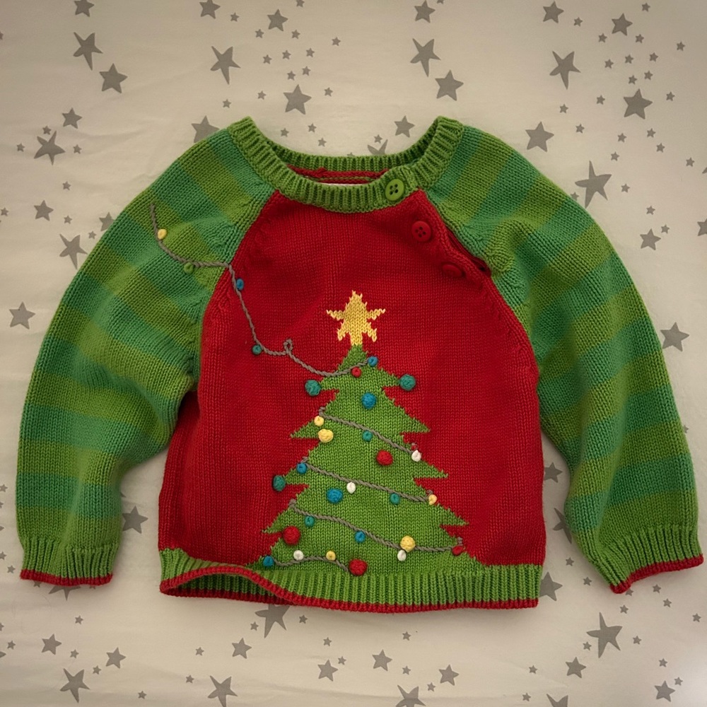 Zubels Christmas tree sweater size 9 months
